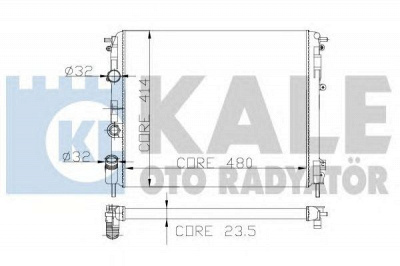 KALE OTO RADYATOR 246200 -  Радиатор, охлаждение двигателя